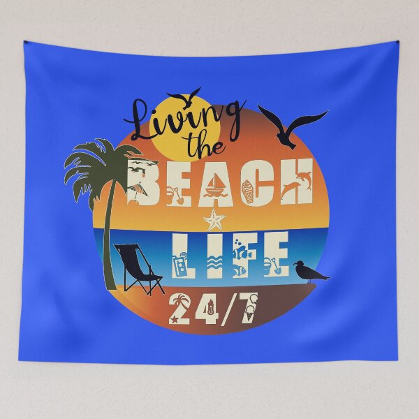 Item preview, Living the Beach Life 24/7 designed and sold by TwylaRaeDesigns.