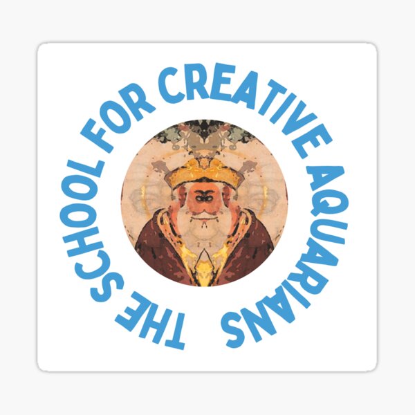 Be a Creative Aquarian Sticker