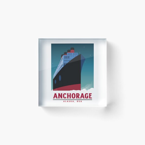 Item preview, Barco de Anchorage, Alaska, EE. UU. designed and sold by LittleFlairTee.