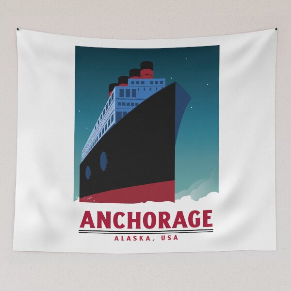 Item preview, Barco de Anchorage, Alaska, EE. UU. designed and sold by LittleFlairTee.