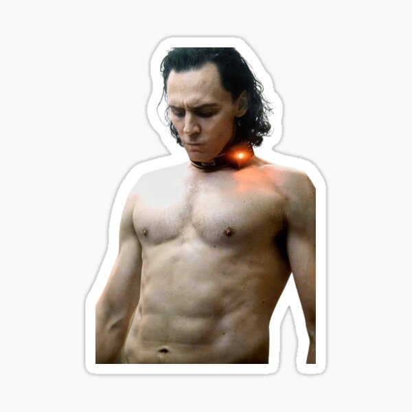 Shirtless Tom Hiddleston Sticker