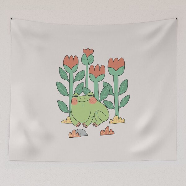 Item preview, Frog in flowerfield designed and sold by FishByNight.