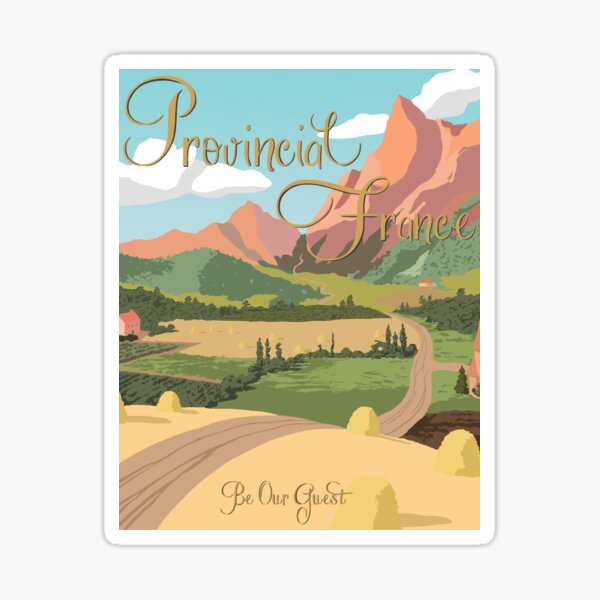 Vista previa del artículo con la obra «Cartel de turismo provincial de Francia», diseñado y vendido por Janie-O.