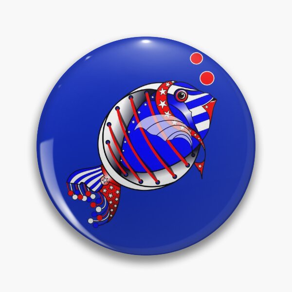 Item preview, Alvesart - Fish in the colors of the US flag designed and sold by Alvesart.