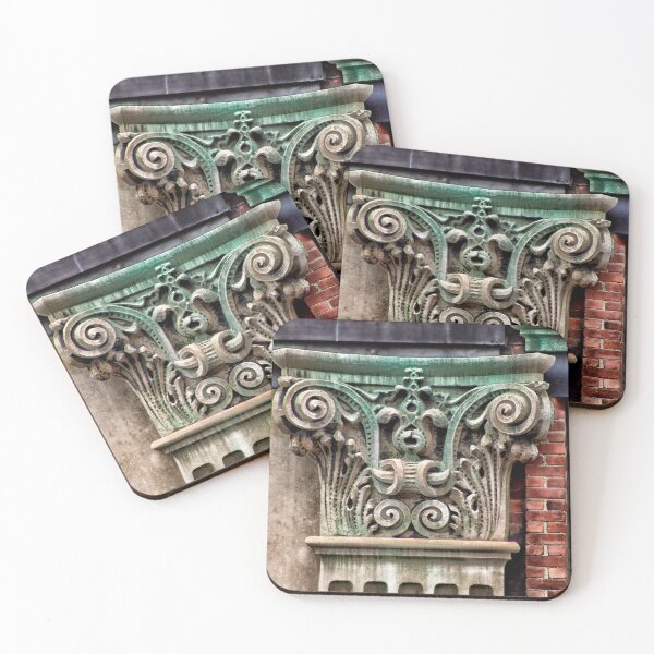 Item preview, Detail of Ornate Carved Column Boston Massachusetts designed and sold by Stephen Orsillo.