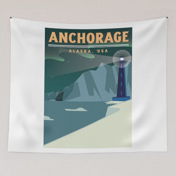 Item preview, Barco de Anchorage, Alaska, EE. UU. designed and sold by LittleFlairTee.