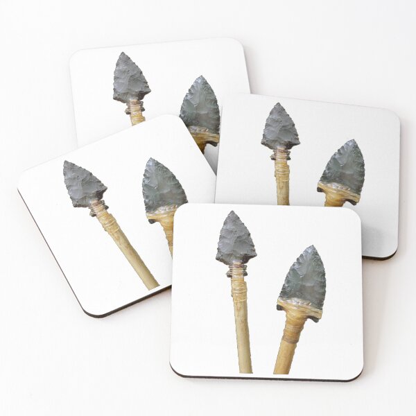 Item preview, Arrowheads on an arrow, wrapped with sinew and pine pitch glue. designed and sold by Jason Valente.