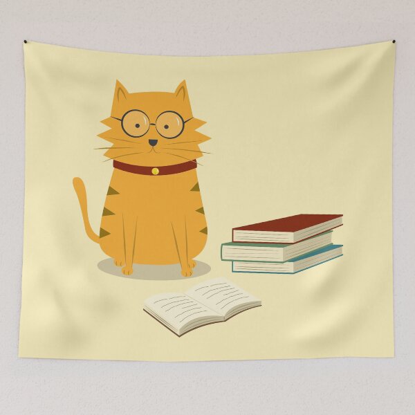 Item preview, Nerdy Cat designed and sold by cartoonbeing.