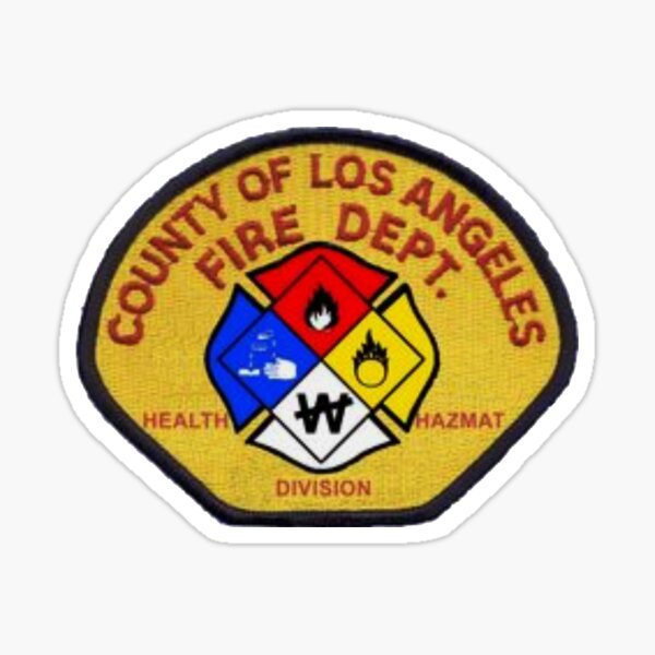 Artikel-Vorschau von Gefahrgut der Feuerwehr von Los Angeles County, designt und verkauft von Lawrence Baird.
