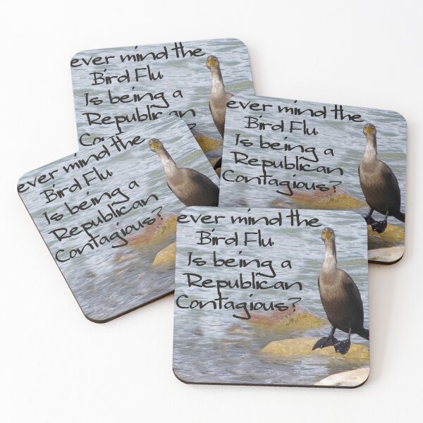 Item preview, Nevermind the Bird Flu. Is Being a Republican Contagious designed and sold by circa24.