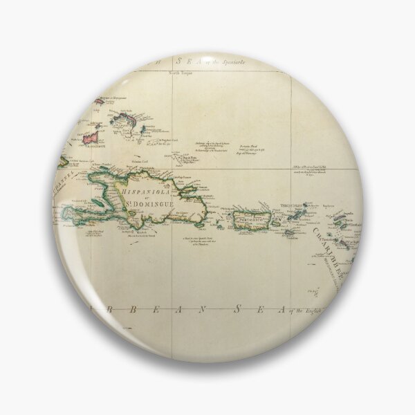 Item preview, Old Caribbean Map (1796) Vintage West Indies Atlas designed and sold by BravuraMedia.