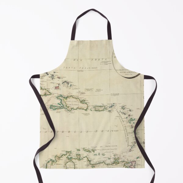 Item preview, Old Caribbean Map (1796) Vintage West Indies Atlas designed and sold by BravuraMedia.