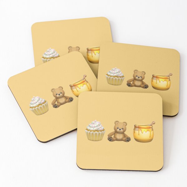 Item preview, Cupcake Honey Bear | HappyFaceCo | Golden designed and sold by HappyFaceCo.