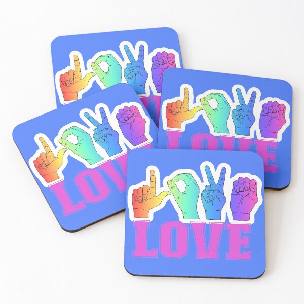 Item preview, LOVE - ASL ILY, Sign Language Love T-Shirt designed and sold by Hunter-Designs.
