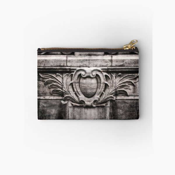 Item preview, Detail of Ornate Carved Crest on Ledge Boston Massachusetts designed and sold by Stephen Orsillo.