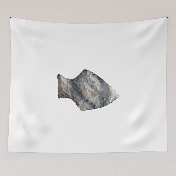 Item preview, An arrowhead made from blue and grey flint (Limestone)  designed and sold by Jason Valente.