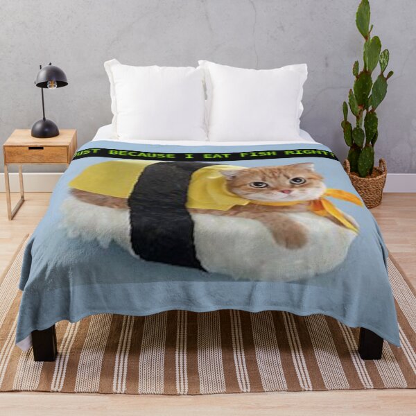 Item preview, Just because I eat fish right? Sushi Cat designed and sold by GingerMS.