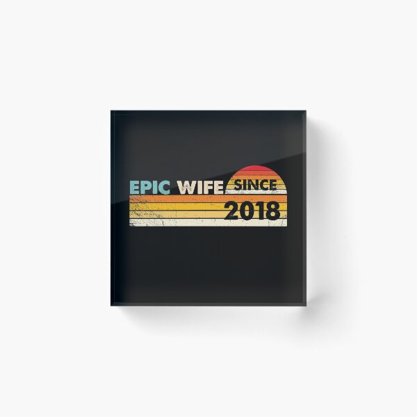 Item preview, Epic Wife Since 2018, 3th Wedding Anniversary designed and sold by RasytaStore.