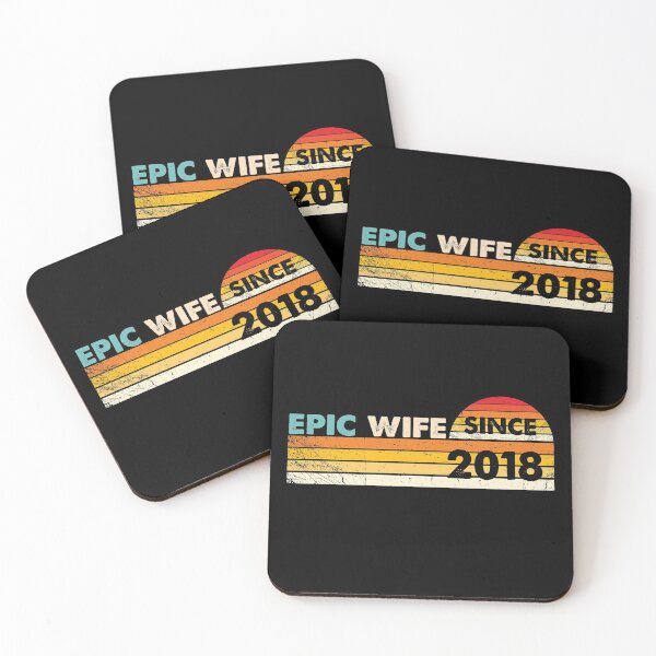 Item preview, Epic Wife Since 2018, 3th Wedding Anniversary designed and sold by RasytaStore.
