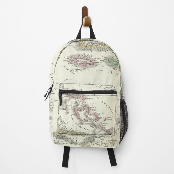Item preview, Old Caribbean Map (1855) Vintage West Indies Islands Atlas designed and sold by BravuraMedia.