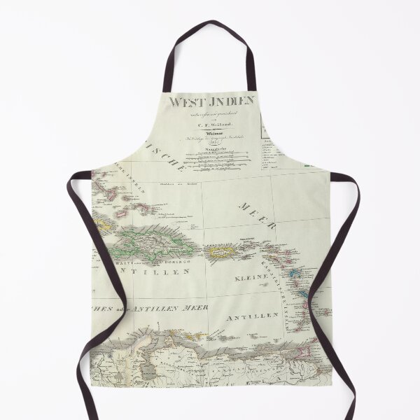 Item preview, Old Caribbean Map (1855) Vintage West Indies Islands Atlas designed and sold by BravuraMedia.