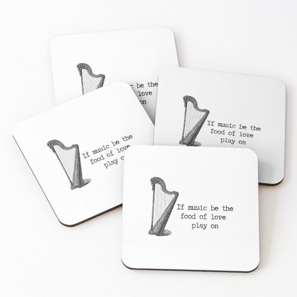 Item preview,  Shakespeare Quote - If Music Be The Food Of Love Play On designed and sold by violet-hope.
