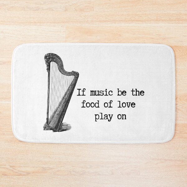 Item preview,  Shakespeare Quote - If Music Be The Food Of Love Play On designed and sold by violet-hope.