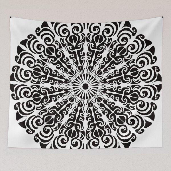 Aperçu de l'œuvre Conception de t-shirts d'art de mandala créée et vendue par dkdnproducts.