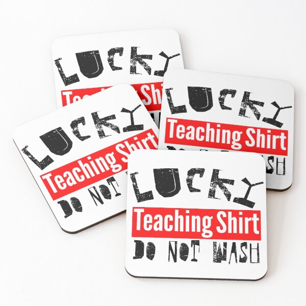 Item preview, Lucky Black Retro Teaching Shirt Do Not Wash designed and sold by Sonatablue.