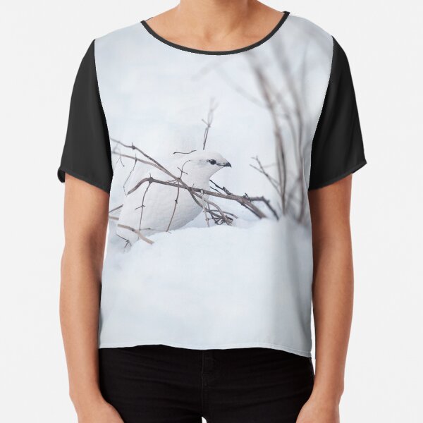 Rock Ptarmigan - Photograp Chiffon Top