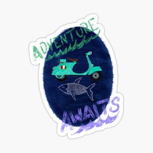 Adventure Awaits-Luca Fan art Sticker