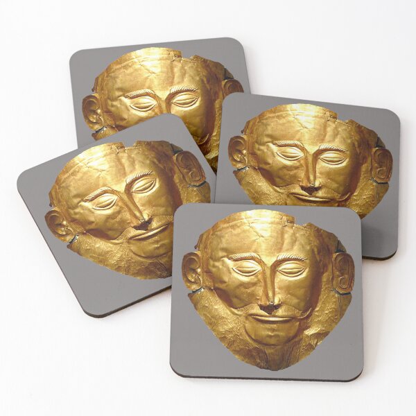 Item preview, Ancient Greek Mask of King Agamemnon designed and sold by ClassicalGreece.