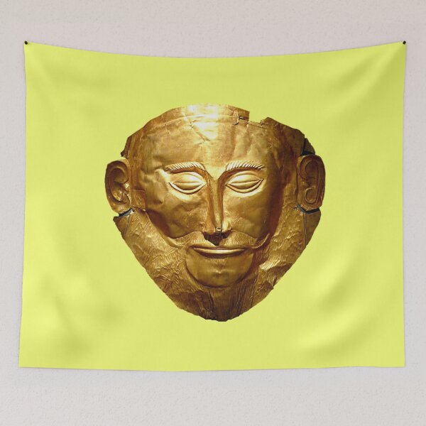 Item preview, Ancient Greek Mask of King Agamemnon designed and sold by ClassicalGreece.