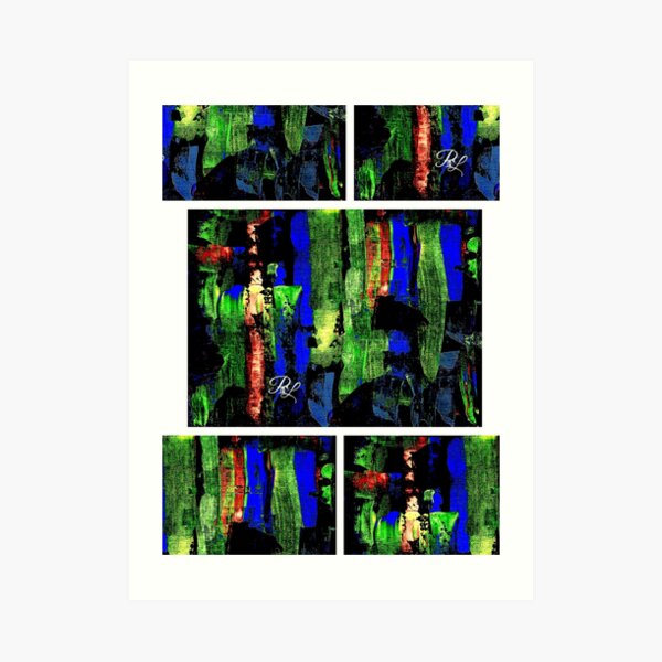 Glitch Abstract Art Print