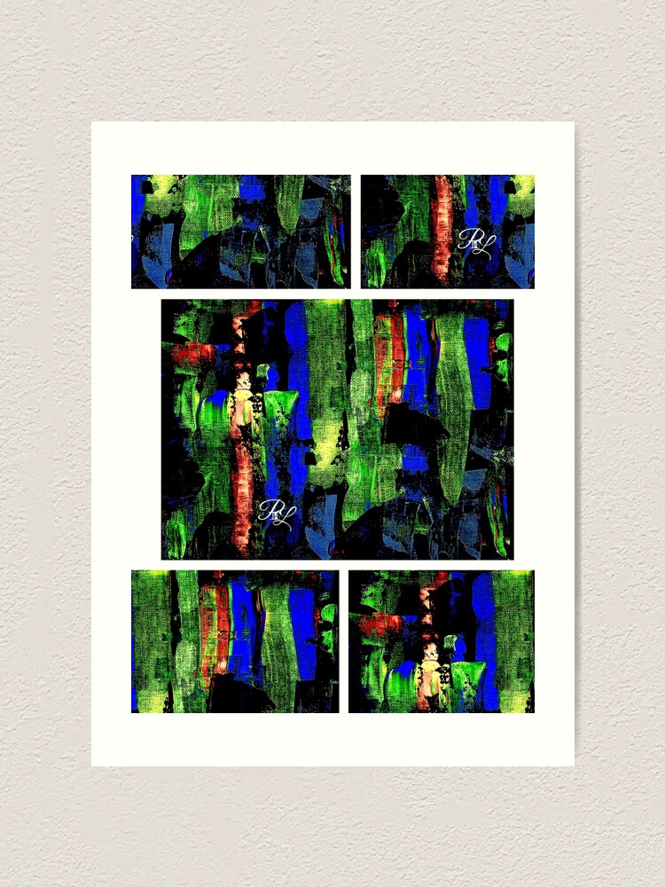 Alternate view of Glitch Abstract Art Print