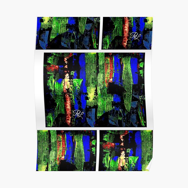 Glitch Abstract Poster