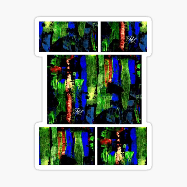 Glitch Abstract Sticker
