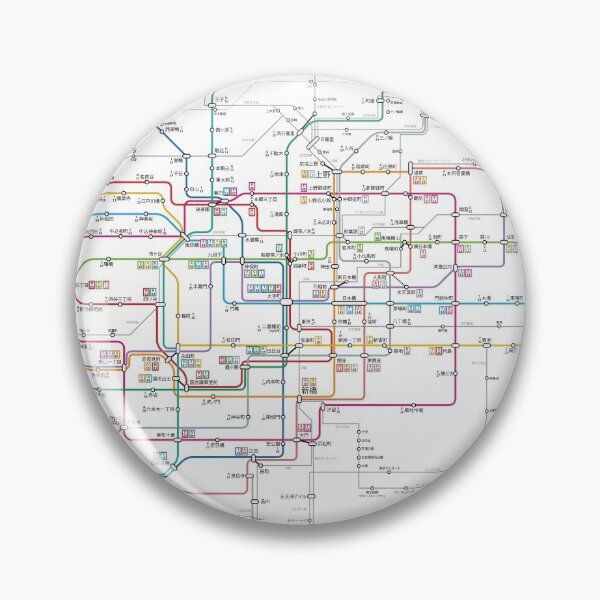 Item preview, Tokyo subway system map designed and sold by romeobravado.