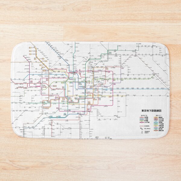 Item preview, Tokyo subway system map designed and sold by romeobravado.
