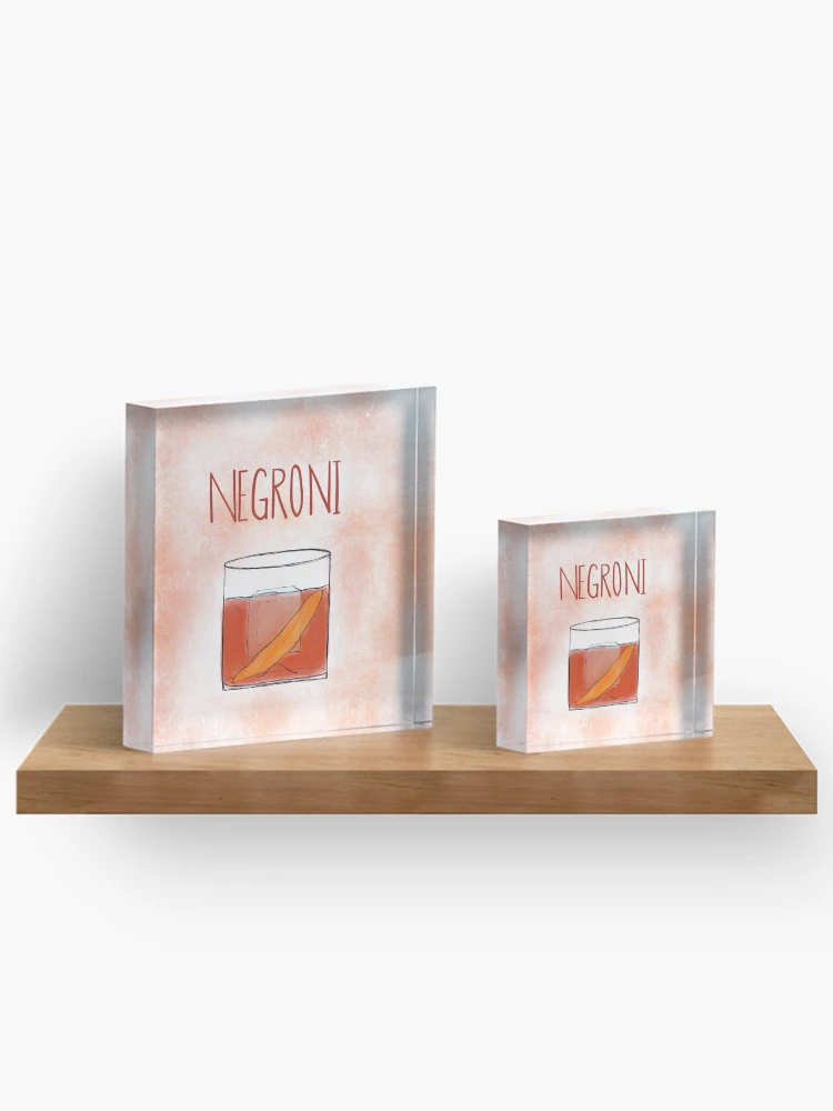 Thumbnail 3 of 5, Acrylic Block, Negroni designed and sold by Rae-Rabbs.