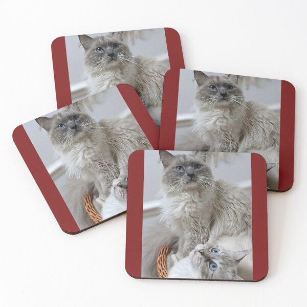Item preview, Lynx ragdoll Maia & blue point Odin designed and sold by Fluffycat2020.