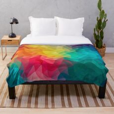 Abstract Color Wave Flash Fleecedecke