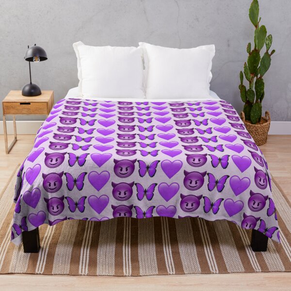 Item preview, Devil Butterfly Heart Purple Emoji | HappyFaceCo designed and sold by HappyFaceCo.