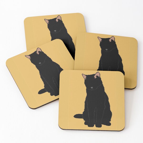 Item preview, Ilustración minimalista del gato negro designed and sold by Janie-O.
