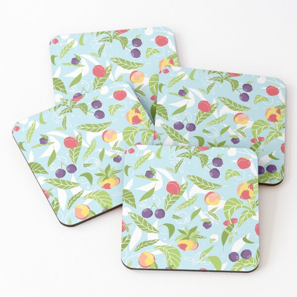 Item preview, Bright summer fruits and berries seamless pattern designed and sold by essskina.