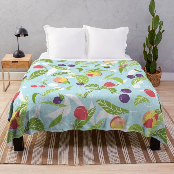 Item preview, Bright summer fruits and berries seamless pattern designed and sold by essskina.
