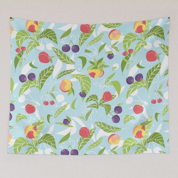 Item preview, Bright summer fruits and berries seamless pattern designed and sold by essskina.