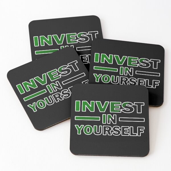 Item preview, Invest In Yourself - Green Black designed and sold by InventorsCave.