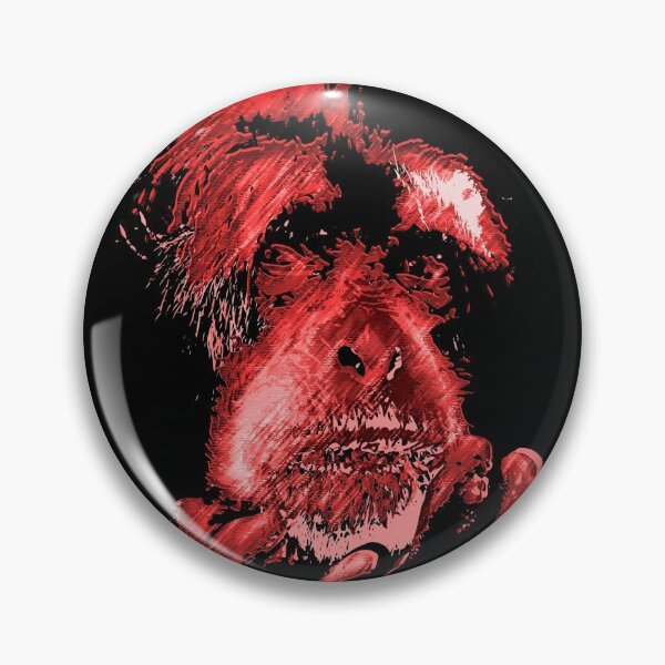 Item preview, Monkey face thoughtful animal head graphic designed and sold by brunsch-print.