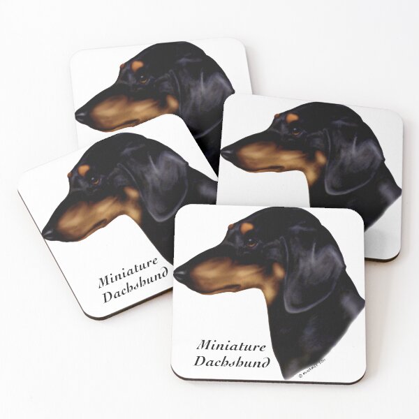 Item preview, Black & Tan Miniature Smooth Dachshund designed and sold by Terry McNamee.